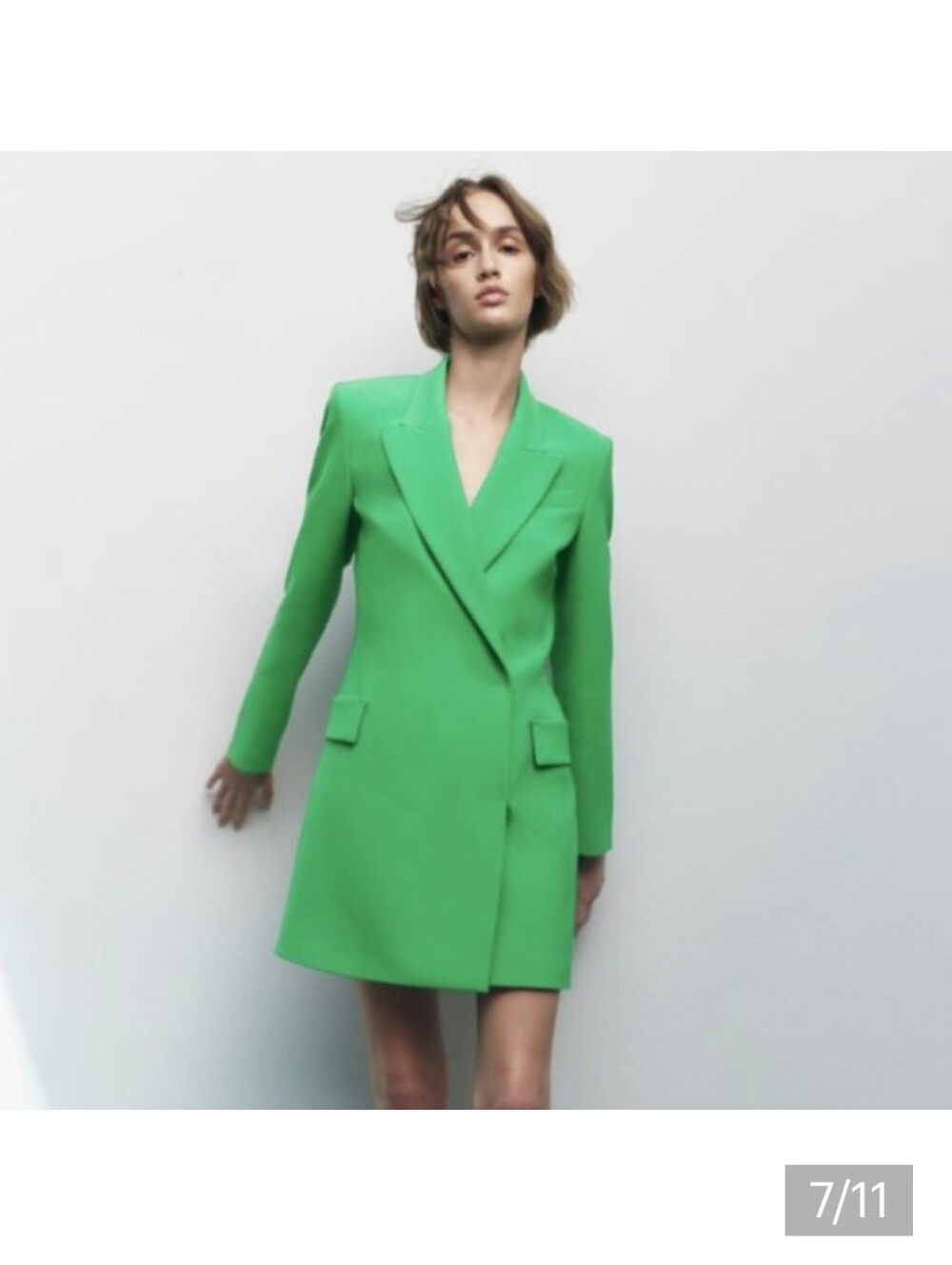 NWT Zara Green Tailored Blazer XL - Picture 8 of 10